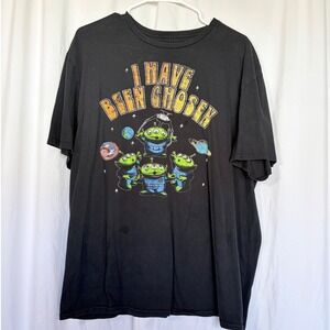 Disney Pixar Toy Story Alien T-Shirt I‎ Have Been Chosen Black Graphic XXL